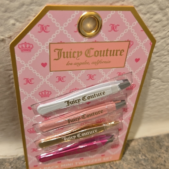 Juicy Couture Colorful Tweezer Set of 4 Nwt - Picture 2 of 3